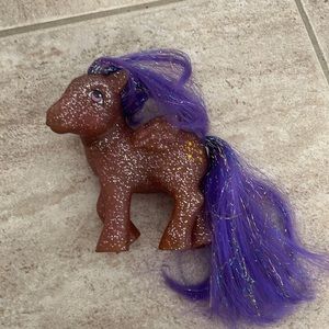 My Little Pony Brown Pony with Purple Mane and Tail